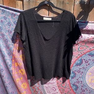 Project Social T Black Knit Top